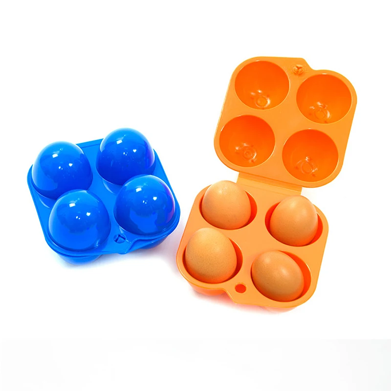 

Camping Egg Box 4 Plastic Portable Storage Box Holder Folding