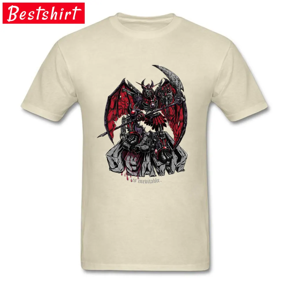 DEATH Top T-shirts Party Short Sleeve Hot Sale Round Neck 100% Cotton Fabric Tops Shirt Tee Shirts for Boys Mother Day DEATH beige