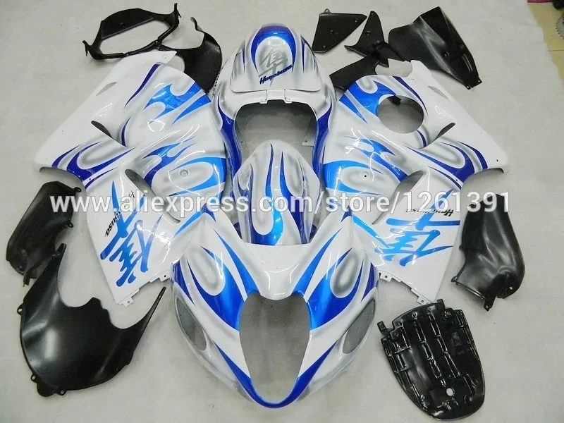 Впрыска синий пламени для SUZUKI Hayabsa GSXR1300 GSX-R1300 GSXR 1300 96 97 98 99 00 01 02 03 04 05 06 07 обтекателя