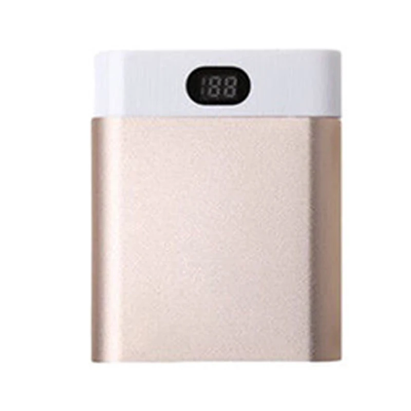 5 V Dual USB 4X18650 Блок питания набор батареек зарядное устройство коробка для смартфонов - Цвет: Золотой