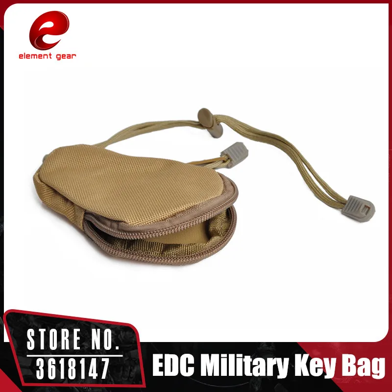 

Element EDC Military Key Bag Mini Key Wallets Holder Small Pocket Keychain Zipper Case Outdoor Tools EX581