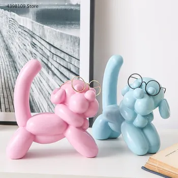 

Newly produced American pop art resin craft balloon dog statue living room wine cabinet trinkets balloon dog Christmas gift