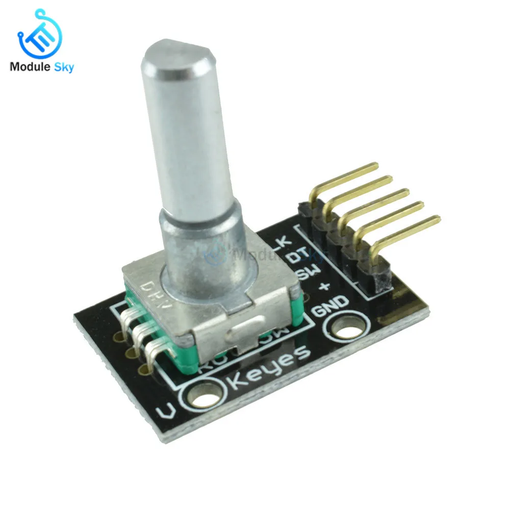 

KY-040 360 Degrees Rotary Encoder Module Compatible Brick Sensor Module Switch Development Board With Pins For Arduino