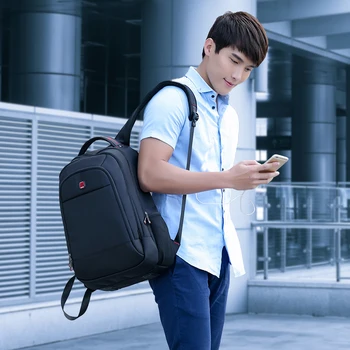 

Balang Men's Backpacks Anti-thief Mochila for Laptop 15.6 Inch Large Capacity Black Backpack for Women Men School Bags Teenagers