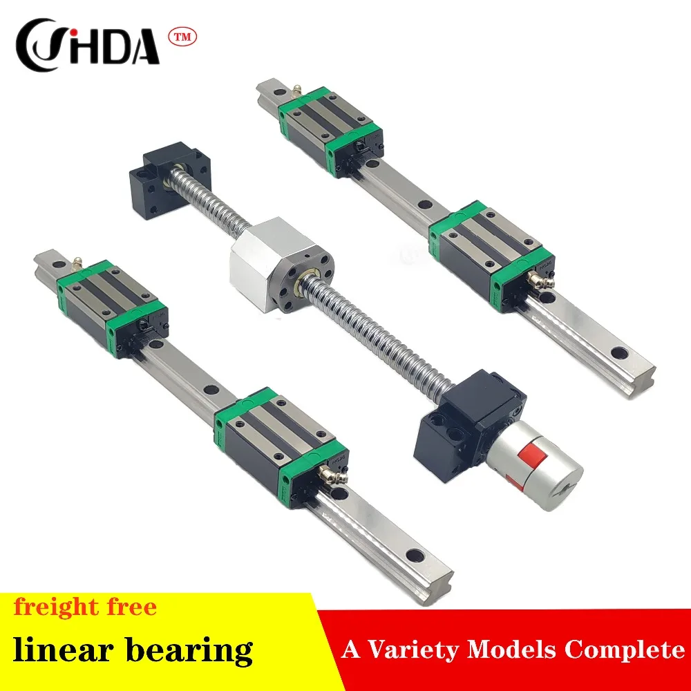 

2 pc HGR 20mm linear rail+ CONJUNTO 1 SFU1605 + 4 HGH20CA/HGW20CA +BK/BF 12 Linear guide Linear motion module