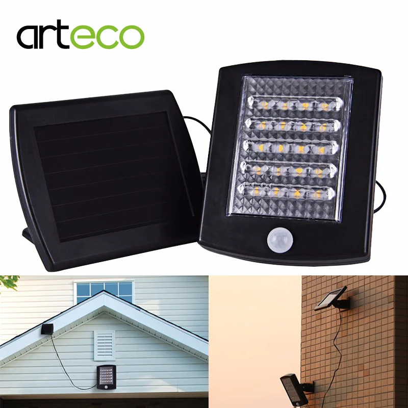 

New LED Solar Light Solar Motion Sensor Light Wall Lamp Outdoor Garden Parks Security Emergency Solar Street Garden Light 20LEDs