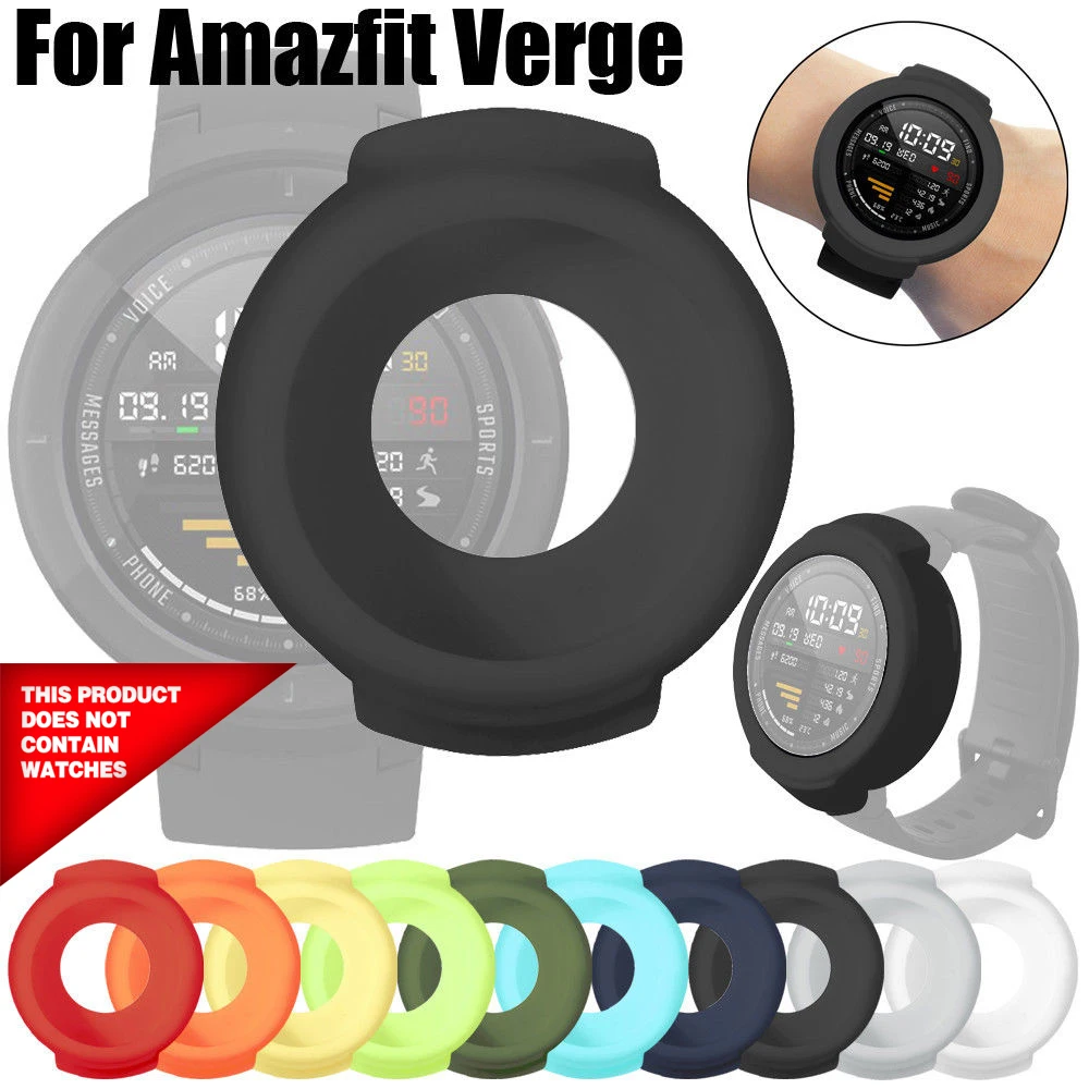 

Soft TPU Silicone Full Protection Cover For Huami Amazfit Verge Smart Watch Color Frame Case For Huami Amazfit Verge Smart Watch