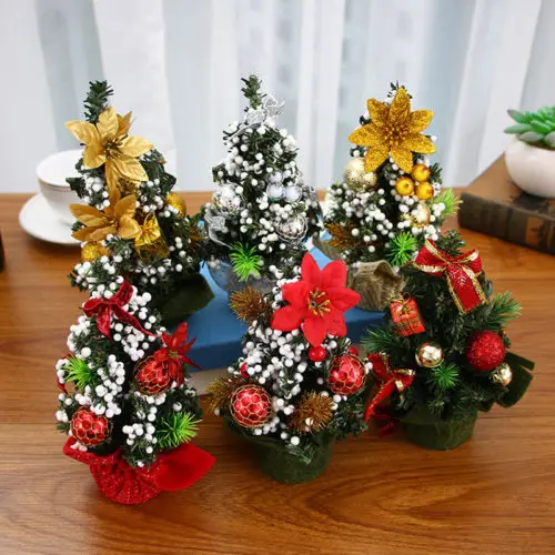 

AU STOCK Mini Christmas Tree Decor Desk Decor Small Party Ornaments Xmas Gift