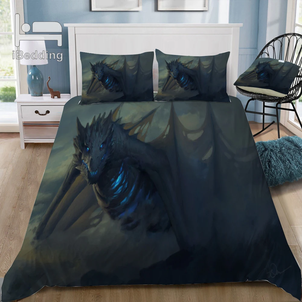 Hot Classic Game of Thrones Dragon 3D Bedding Set Printed Duvet Cover Set Twin Full Queen King Size Dropshipping