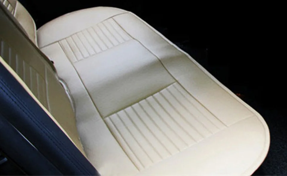 Подушка для автомобильных сидений, уплотненный комплект, четыре сезона, универсальные подушки для автомобильных сидений, чехол для автомобильных сидений, чехлы для сидений - Название цвета: beige rear 1pcs