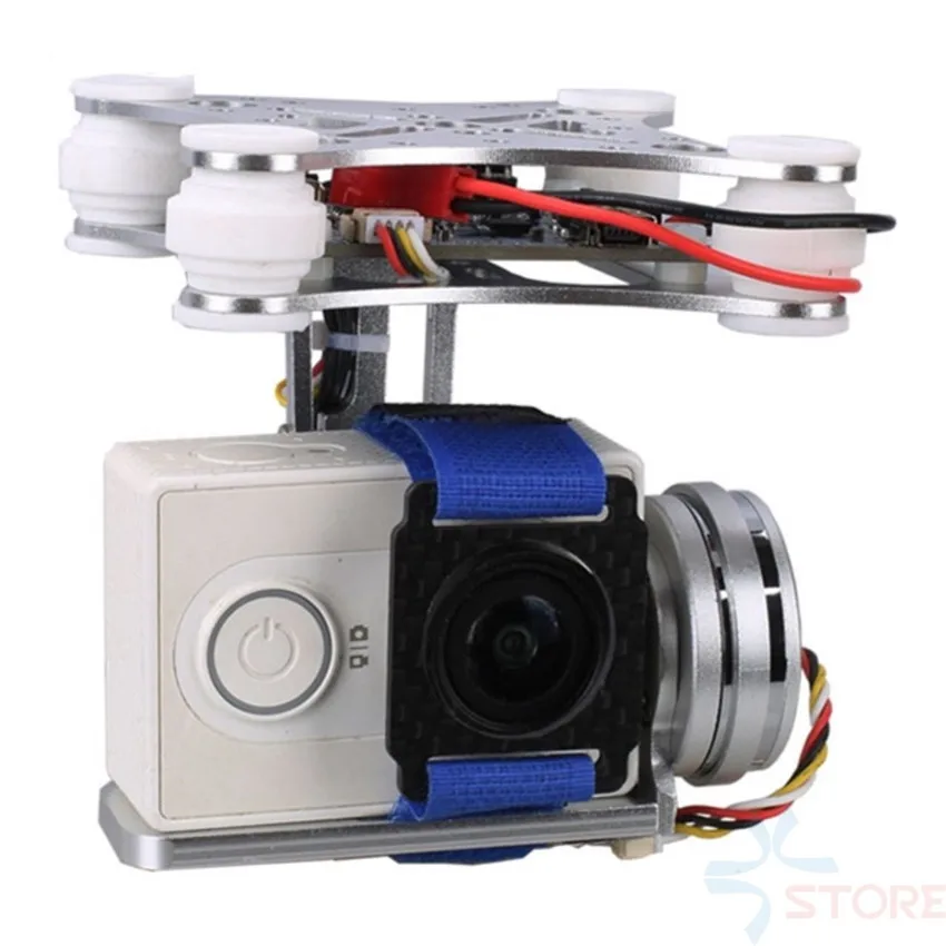 Для экшн камеры Gopro SJCAM XIAOMI YI Eken 2 Aixs 2D бесщеточная камера Gimbal для F450 F550 S500 FPV дрона