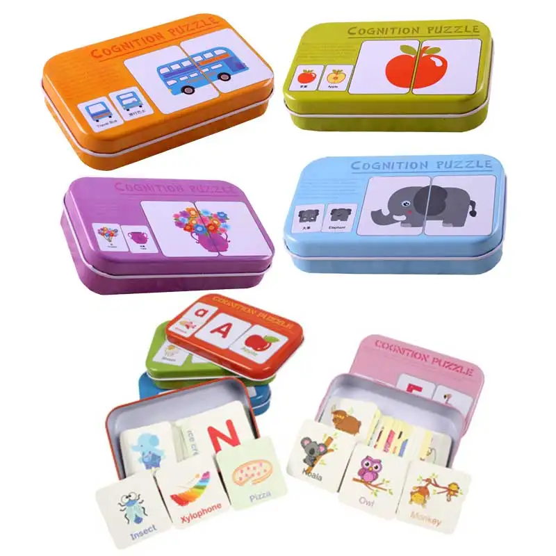 Los niños montessori Educativos divertido inglés palabra bolsillo tarjeta Flash bebé educativo de aprendizaje de inglés juego de mesa rompecabezas encuentro rompecabezas Los niños montessori Educativos divertido inglés palabra bolsillo tarjeta Flash bebé educativo de aprendizaje de inglés juego de mesa rompecabezas encuentro rompecabezas
