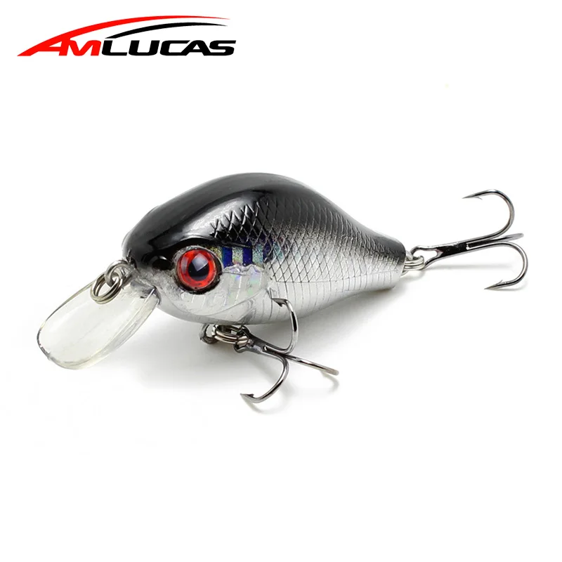 Amlucas 5.5 سنتيمتر 8.4g Crankbait الصيد إغراء VIB العائمة الاصطناعي اليابان الصلب الطعم Pesca السنانير الأسماك Wobblers الصيد معالجة WW179