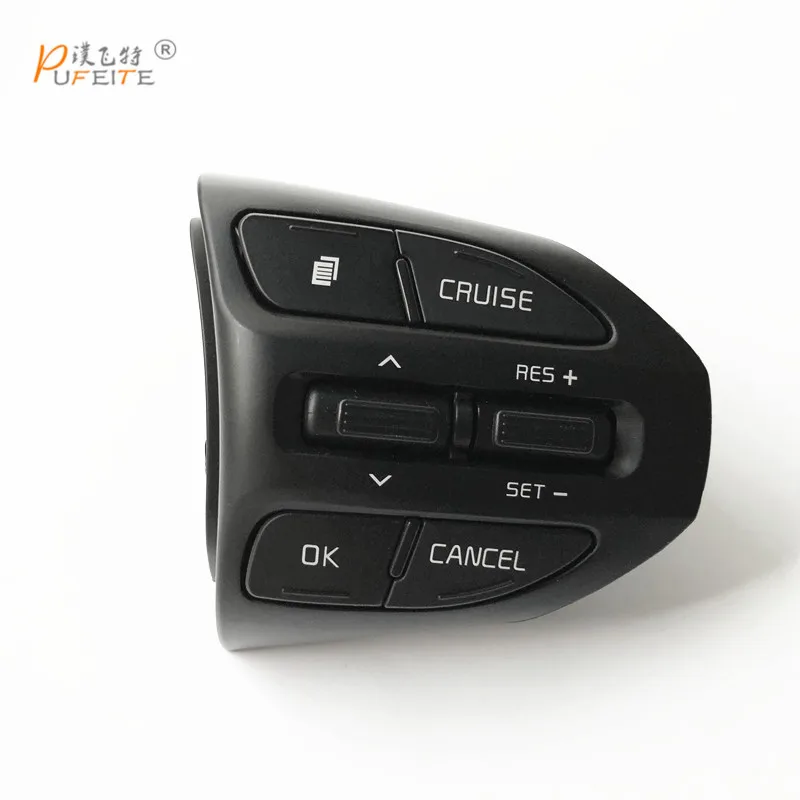 PUFEITE Рулевое колесо Кнопка для KIA K2 Рио Рио X LINE пуговицы Bluetooth телефон круиз Управление объем - Цвет: Right button