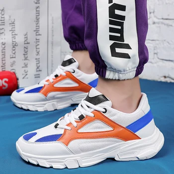 

2019 Sneakers Women Sport Shoes Lace-Up Fashion Athletic Popular Mesh Round Cross Straps lightweight Flat Sneakers Running Shoes