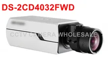 Free shipping Multi-language version DS-2CD4032FWD 3MP WDR Box CCTV ip Camera with no lens