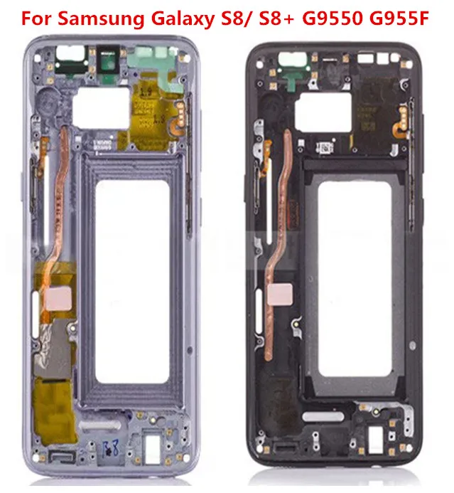 Для Samsung S8 G950 Plus G955 средняя рамка пластина Корпус Сменный Чехол для S9 G960 G965 с