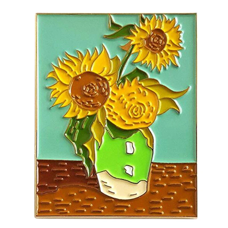 Sunflowers Pin Badge