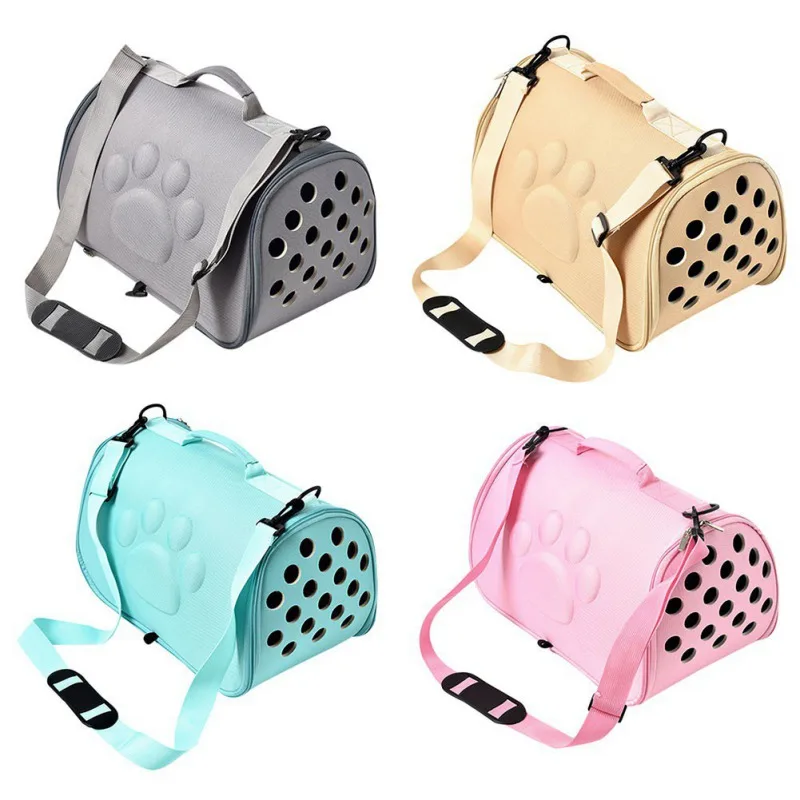 Складная переносная сумка для собак, сумка для переноски домашних животных на ремне, дорожная сумка EVA, мягкая дышащая губка, сумка для переноски на открытом воздухе