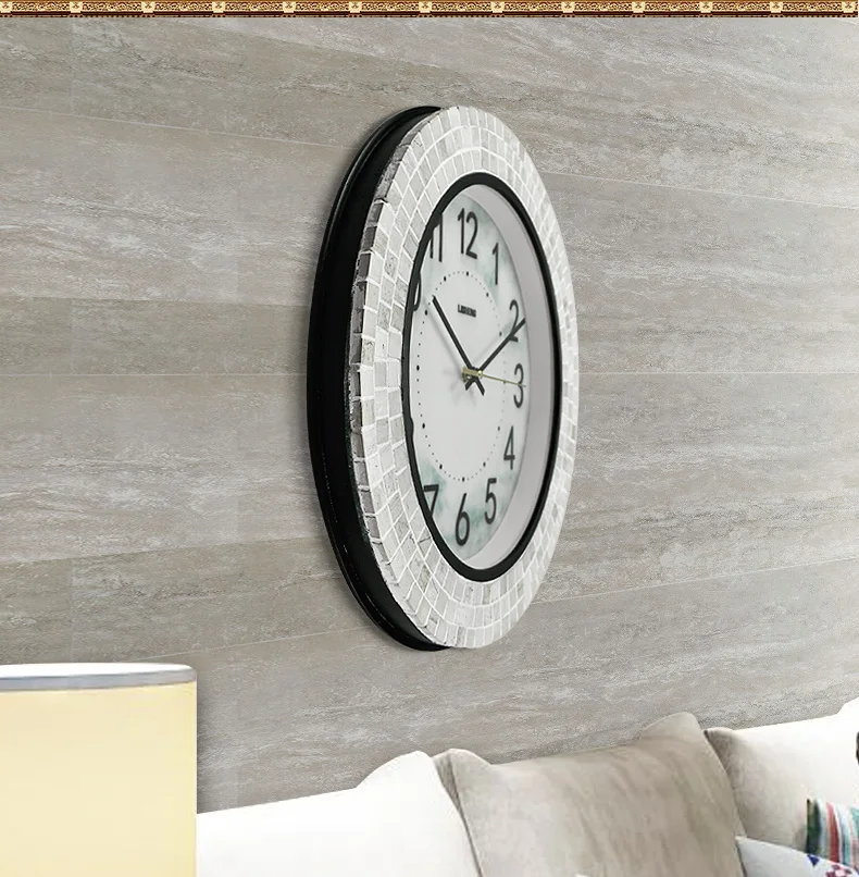 Стена в современном минималистическом стиле часы гостиная Мода электронные часы немой Американский дом часы личность оригинальные настенные часы