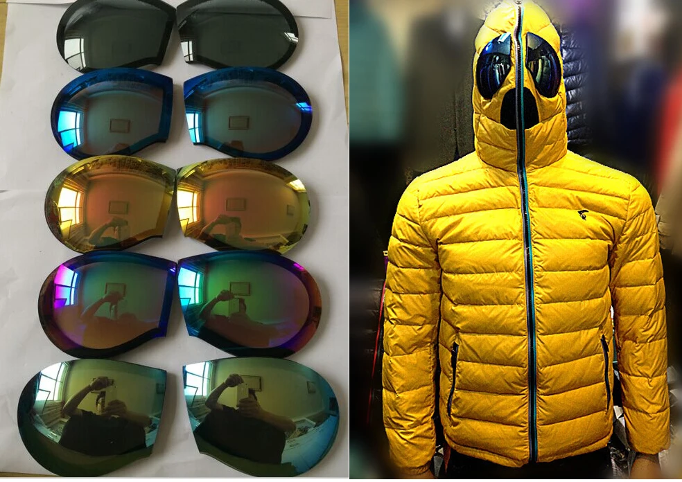 Goggles for ai riders on the storm Jackets Zip Up Snow Goggle Coats
