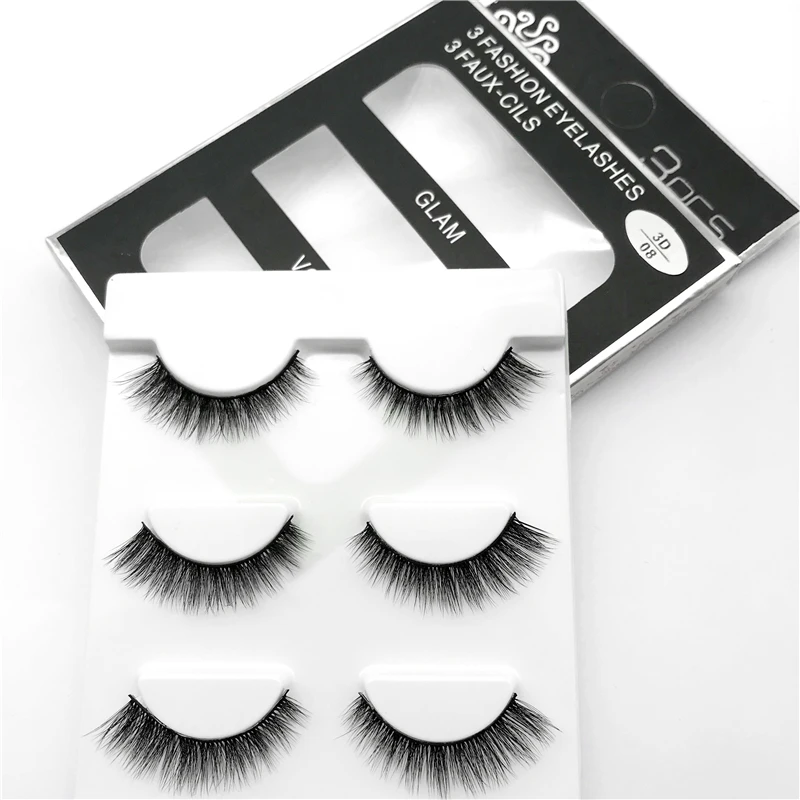 

3d Silk Eyelashes Crisscross Handmade Fake False Eyelashes 3D Strip Silk Eyelashes Thick Faux Mink Eyelashes Makeup