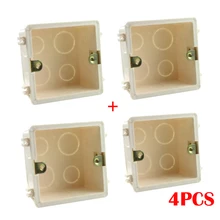 Mounting Box Wall Switch 86 type UK standard Medium-Large Light Switch Cassette Plastic Material PC Flame Retardant Plastic 4PCS
