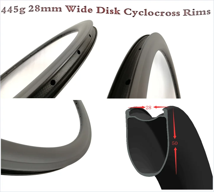 

700C disk brake road bicycle rim 50mm height tubeless 28mm carbon bike wheel bicycle wheels road carbon rims
