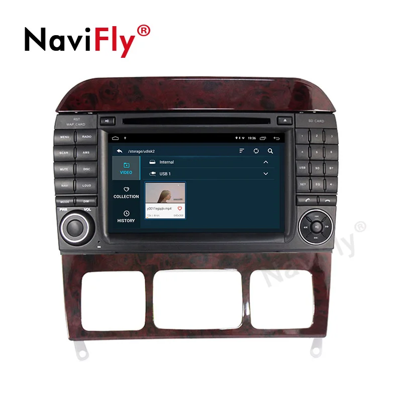 Perfect 2 Din 2G+32G Android 9.1 Car Radio GPS for Mercedes Benz W220 W215 S280 S320 S350 S400 S Class with DVD multimedia player WIFI 3