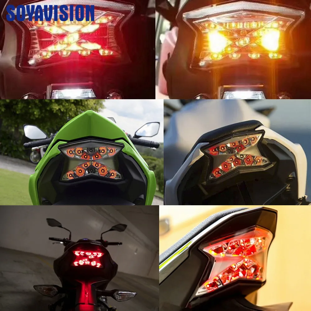 12V Motorcycle Tail Light Integrated Brake For Kawasaki Z650 Ninja650 2017 Z900 2017 2018 Led Tail lamp| | - AliExpress