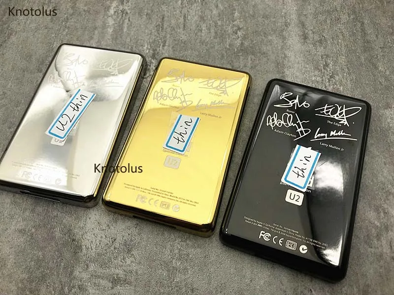 

slver gold black U2 edition style metal back case housing for iPod 6th 7th gen classic 80gb 120gb 160gb thin and thick