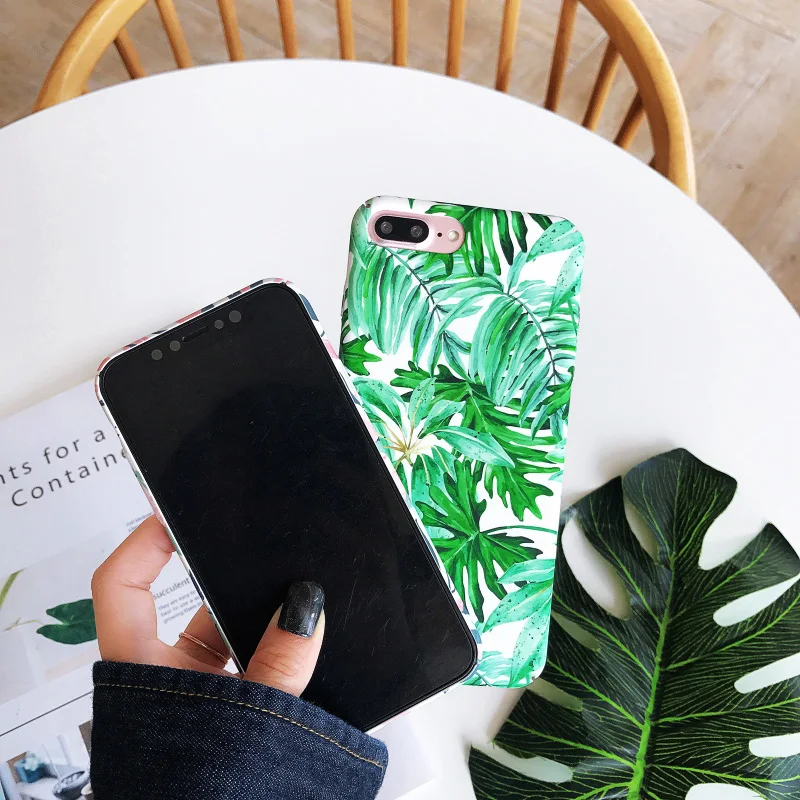 KIPX1070E_2_JONSNOW Marble Pattern Phone Case for iPhone XR XS Max 6 6S 7 8 Plus Case Fashion Flowers All-inclusive PC Hard Back Cover Capa Coque