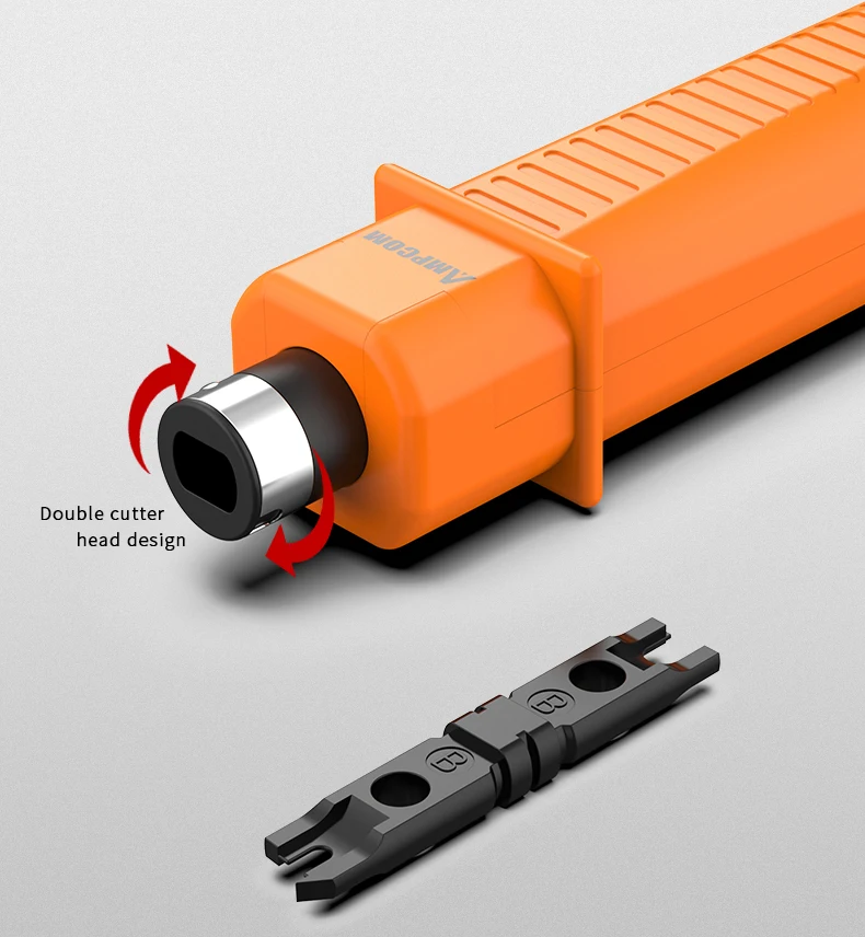 Инструмент для пробивания, инструмент для сетевого кабеля типа AMPCOM 110 с двумя лезвиями, инструменты для вставки телефонных ударных терминалов