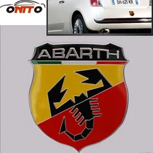 10 шт./компл. Авто Abarth Наклейка на тело передняя капот значок задний загрузки этикетка эмблема автомобиля Наклейка для fiat Punto 500 Stilo Bravo Ducato
