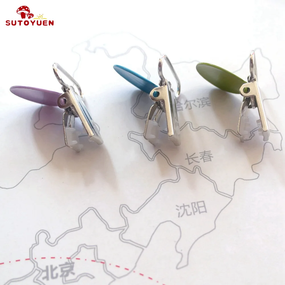 Sutoyuen 280 шт. эмалированные круглые зажимы для соски Детская Соска-пустышка держатель для соски застежка крючок для 25 мм ленты