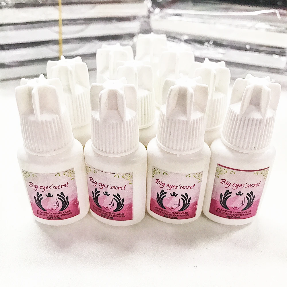 

Big eye's secret Sensitive Available 5ml Makeup Lashes Glue Eyelashes Adhesives Custom-logo For False Eyelash Extension