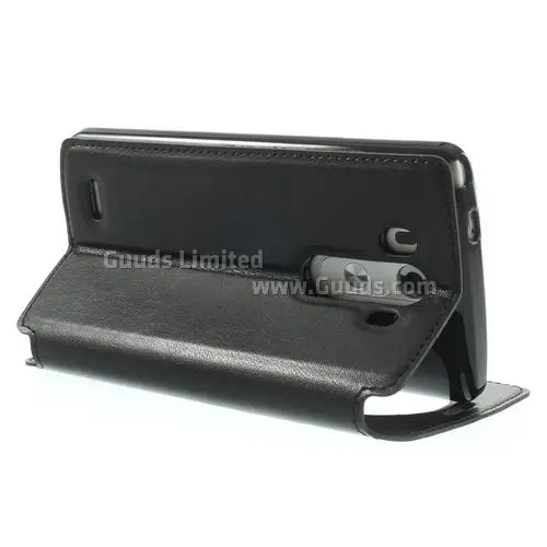 Roar Korea Noble Quick Circle Leather Flip Cover for LG G3 D850 D855 LS990 - Black