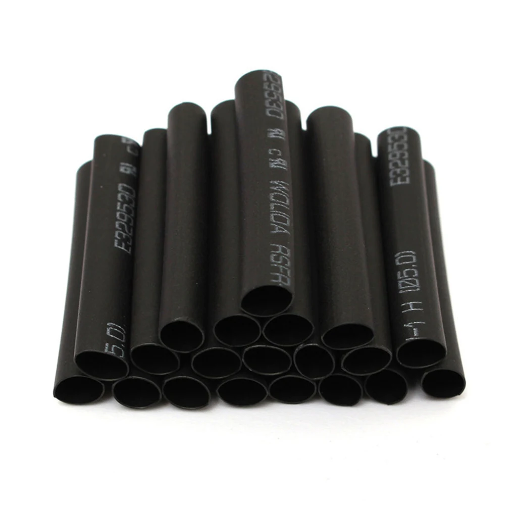 

Hot 127 Pcs Black Heat Shrink Tube Assortment Wrap Electrical Insulation Cable Tubing Tube Sleeving Wrap Tubes