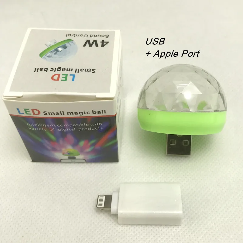green usb plus apple port stage lights
