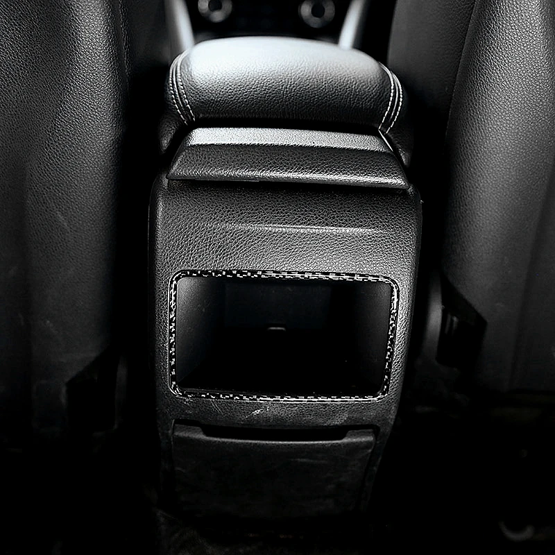 High quality Real Carbon Fiber Rear Air Outlet Frame Stickers For Mercedes Benz GLA CLA A B Class 2015-2019 car Accessories