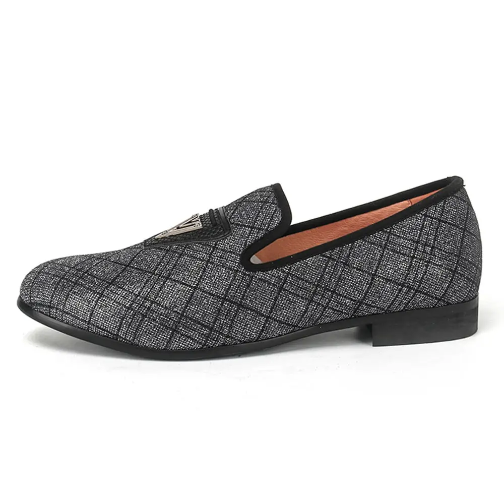 XQWFH/модные мужские лоферы; итальянский бренд; вечерние мужские модельные туфли для свадьбы; модная мужская деловая обувь - Цвет: Black