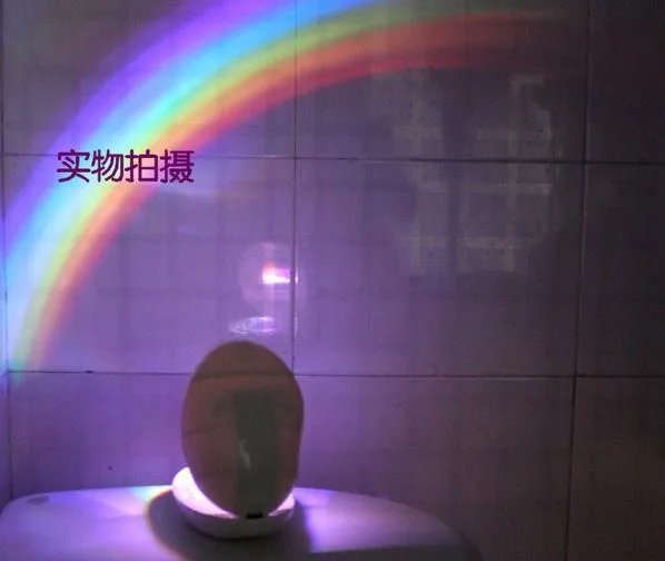 LED Rainbow Projector Light Lamp Home Decor Toy Christmas Gift FREE SHIPPING Dropping and free shipping