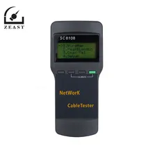 Sc8108 ЖК-дисплей Портативный Беспроводной сетевой тестер метр и LAN телефонный кабель тестеры& метр с ЖК-дисплей Дисплей RJ45 кабельных сетей тестер