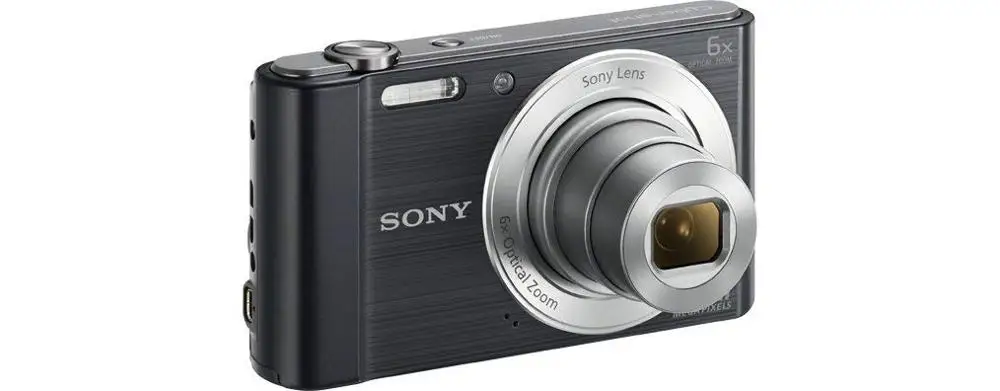 Sony оригинальная цифровая камера sony Cyber Shot DSC-W810 20.1MP - Цвет: Черный