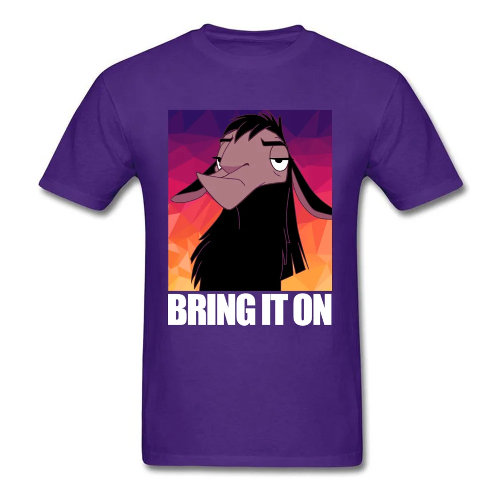 Bring It On Funny Tops Shirts Short Sleeve for Men 100% Cotton Fall O-Neck Top T-shirts Leisure Tops Tees Fashion Bring It On purple