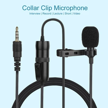 

Condenser Lapel Lavalier Microphone Microphone Video vlog microphone for iPhone Canon Sony DSLR Zoom H1N Handy Recorder