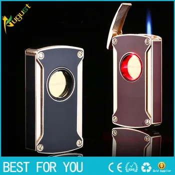 

New Electronic Touch Induction Windproof Gas Metal Lighter for Man Birthday Gift