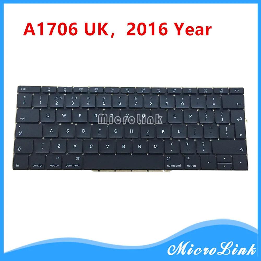 

New A1706 UK Keyboards for Macbook Pro 13" UK EU Keyboard 2016 Year A1706 Keyboard