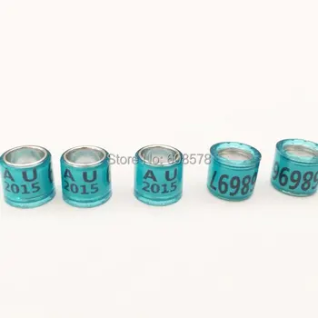 

free shipping 2014 hot sell custom pigeon bands with your name,your phone number ,pigeon ring