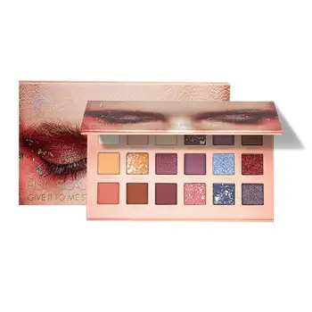 

1 Pcs Pudaier 18-color Eye Shadow Palette High light Fish Scale Bright Flash Matte Shimmy Earth Color Palette